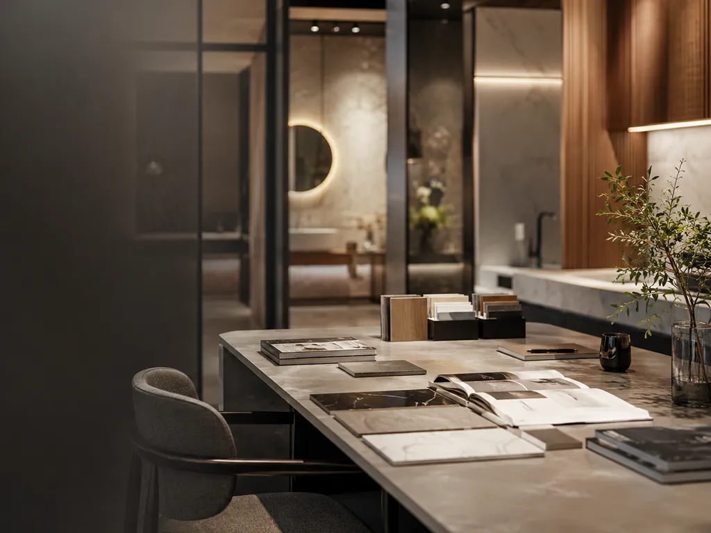 Özhan Concept proje danışmanlığı ve malzeme seçim masası