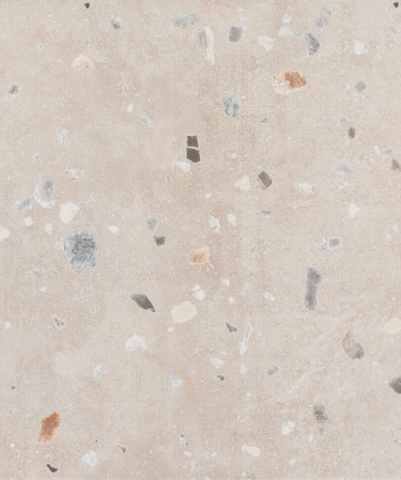 60x60 Terrazzo Flake Krem Fon Mat