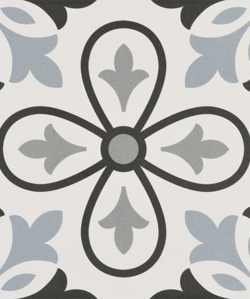 0197X0197 PAVIMENTO-SIYAH-BEYAZ DEKOR MAT